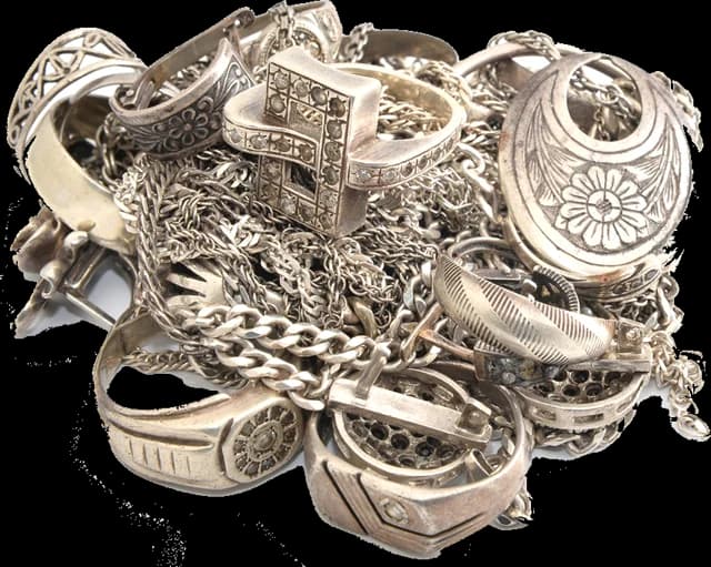 Zilveren sieraden, ringen en kettingen, oud zilver en sterling voor eerlijke taxatie en zilverinkoop